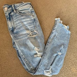 distressed jeans